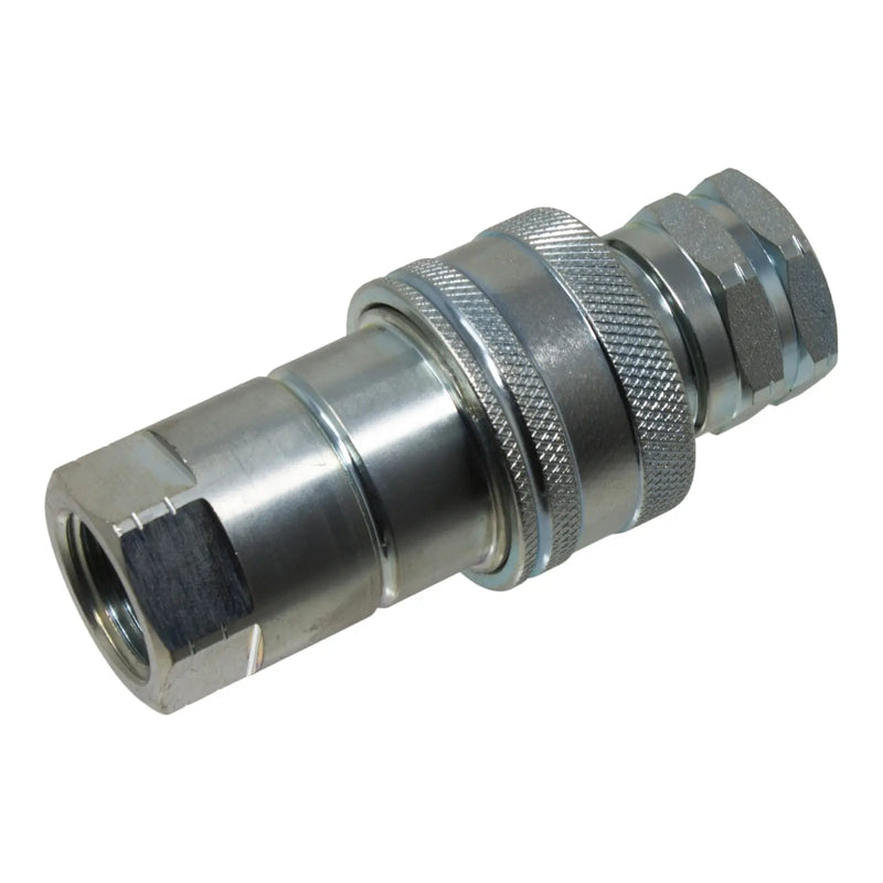 DURAFORCE 1/2" NPT Hydraulic Quick Connect Coupler Kit, Poppet Valve