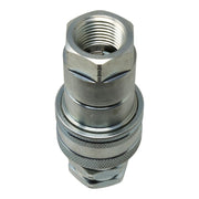 DURAFORCE 1/2" NPT Hydraulic Quick Connect Coupler Kit, Poppet Valve