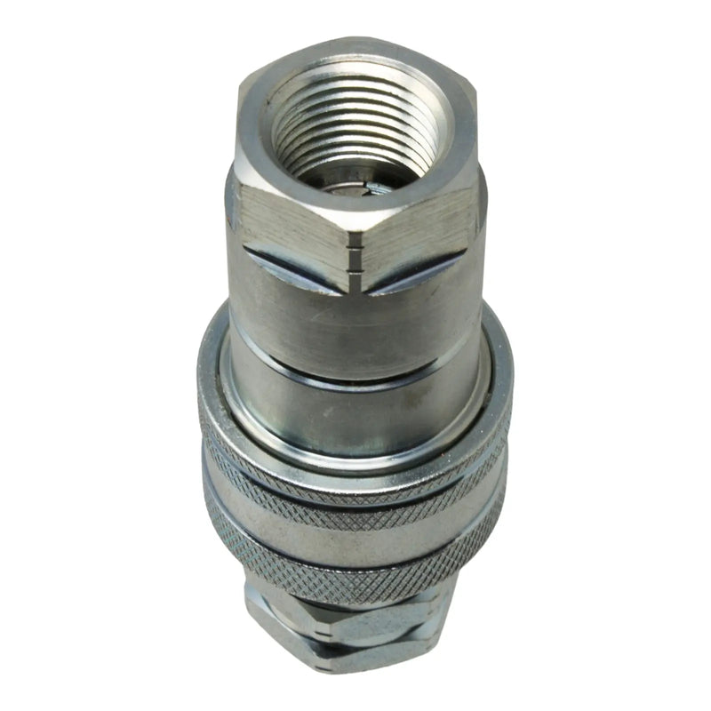 DURAFORCE 1/2" NPT Hydraulic Quick Connect Coupler Kit, Poppet Valve
