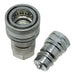 DURAFORCE 1/2" NPT Hydraulic Quick Connect Coupler Kit, Poppet Valve