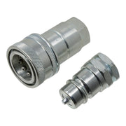 DURAFORCE 1/2" NPT Hydraulic Quick Connect Coupler Kit, Poppet Valve