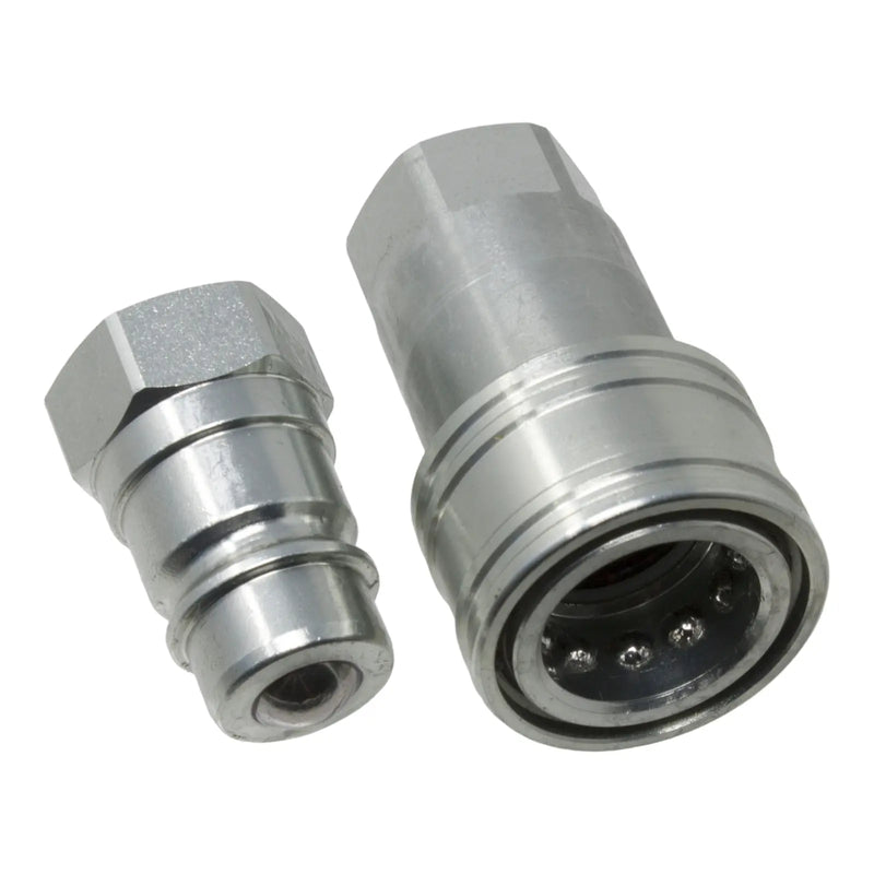 DURAFORCE 1/2" NPT Hydraulic Quick Connect Coupler Kit, Ball Valve