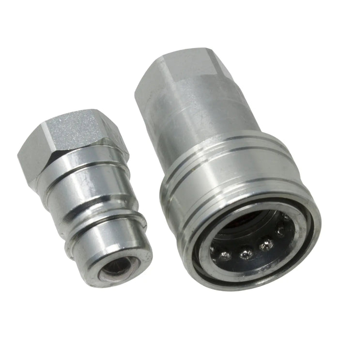 DURAFORCE 1/2" NPT Hydraulic Quick Connect Coupler Kit, Ball Valve