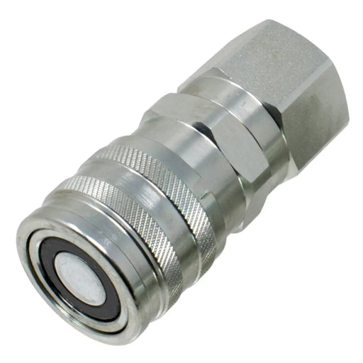 DURAFORCE 3/4" SAE ISO 16028 Flat Face Hydraulic Quick Connect Female Coupler