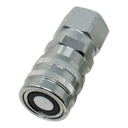 DURAFORCE 1/2" NPT ISO 16028 Flat Face Hydraulic Quick Connect Female Coupler
