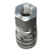 DURAFORCE 1/2" NPT ISO 16028 Flat Face Hydraulic Quick Connect Female Coupler