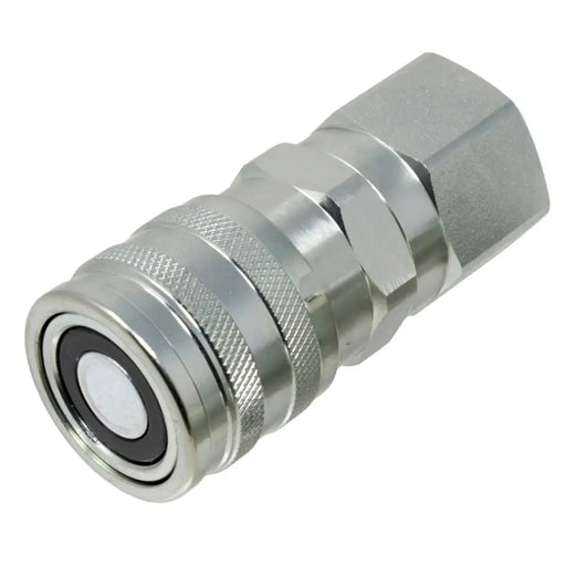 DURAFORCE 3/4" NPT ISO 16028 Flat Face Hydraulic Quick Connect Female Coupler