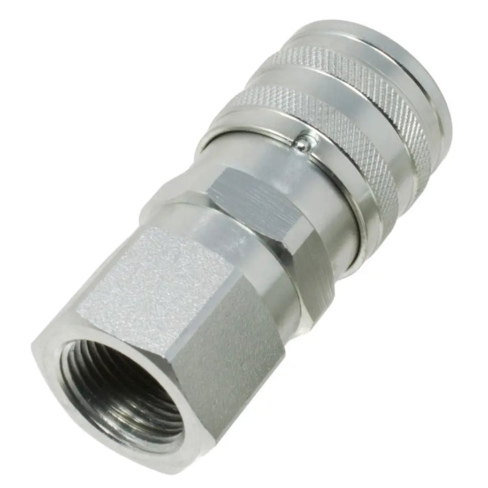 DURAFORCE 3/4" NPT ISO 16028 Flat Face Hydraulic Quick Connect Female Coupler DURAFORCE