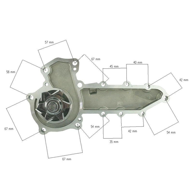 DURAFORCE 25-15568-00SV, Water Pump