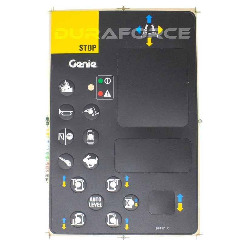 DURAFORCE 82417, Platform Control Panel Decal