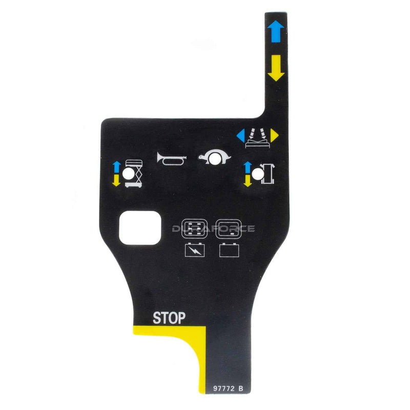 DURAFORCE 97772, Control Box Overlay Decal