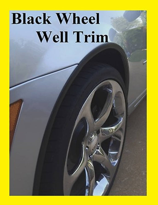 DURAFORCE Black Wheel Well Fender Trim Molding DIY Kit 5/8 Inch Wide Universal Fit
