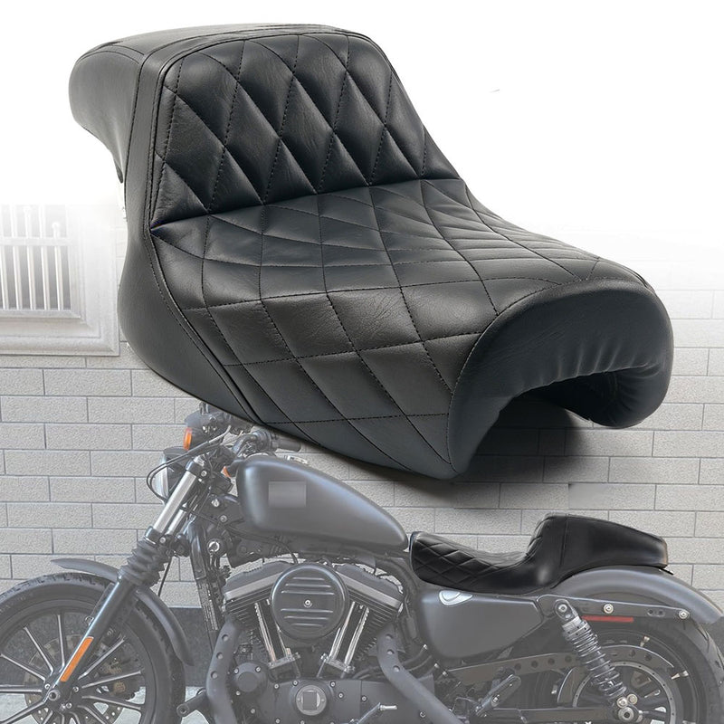 Rider Passenger Two-Up Seat for Harley Sportster XL Iron 883 1200 2010-23 04-06