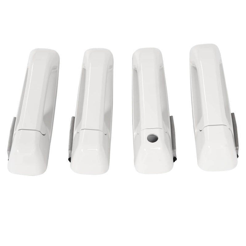DURAFORCE Outside Door Handle White for Dodge Ram 1500 2009-2024 2500 2011-2025 4 Pcs