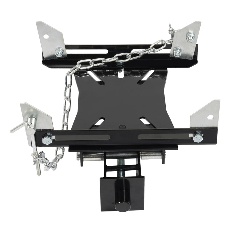 Transmission Floor Jack Adapter 1100lbs Capacity for Repair Tool Black Silvery