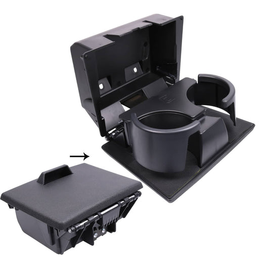 DURAFORCE 8C3Z2513562AF Black Front Dual Cup Holder for Ford F250 F350 F450 F550