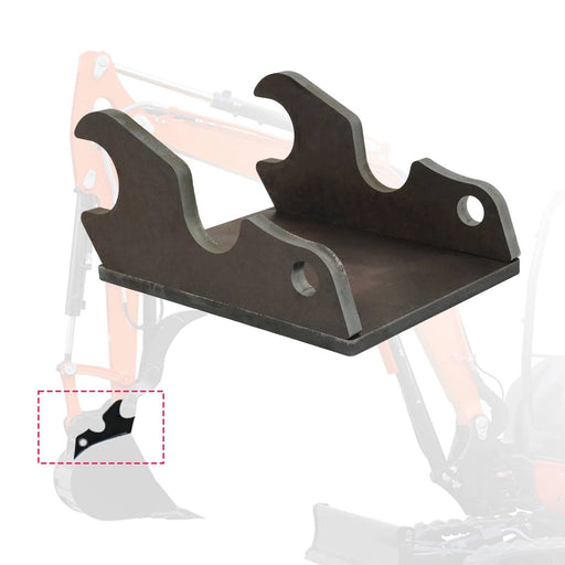DURAFORCE W/Plate Quick Attach Brackets Bucket Ears for Kubota KX040 U35 KX71 KX91 KX121