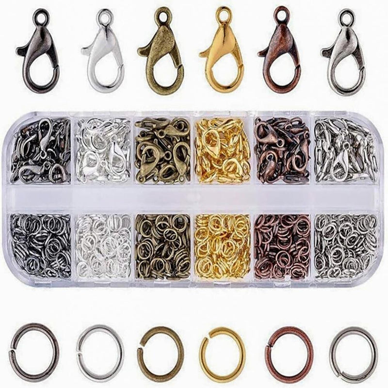 960pcs Jewelry Making Kit Jump Ring Plier Necklace Repair DIY Craft Supplies Set