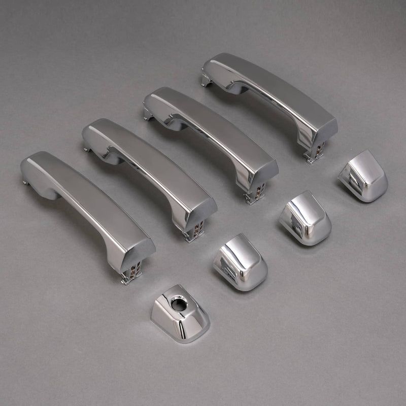 DURAFORCE Outside Door Handle for Toyota 4Runner 2009-2018 2010 Front Rear LH RH Chrome
