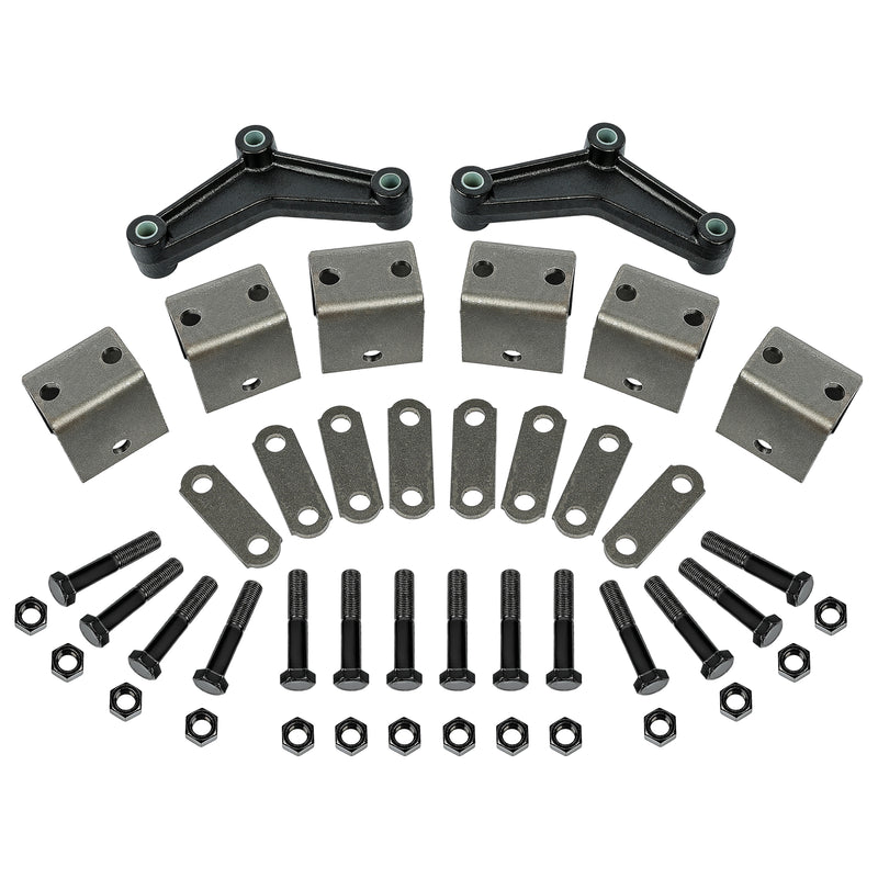 Trailer Leaf Spring Hanger Kit for Double Eye Tandem Axle Suspension Kit