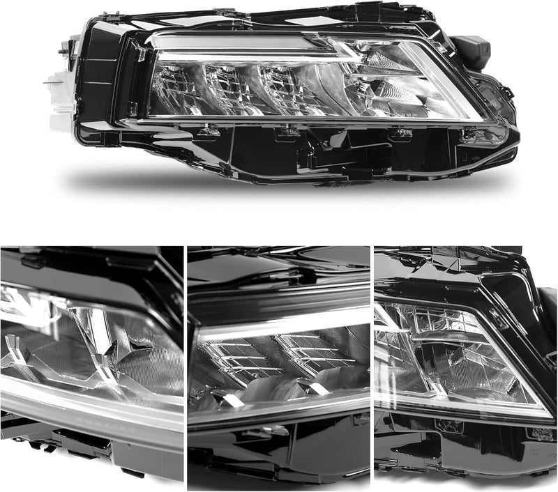 26010-6RR0A Right Passenger Side LED Headlight for Nissan Rogue 2021 2022 2023