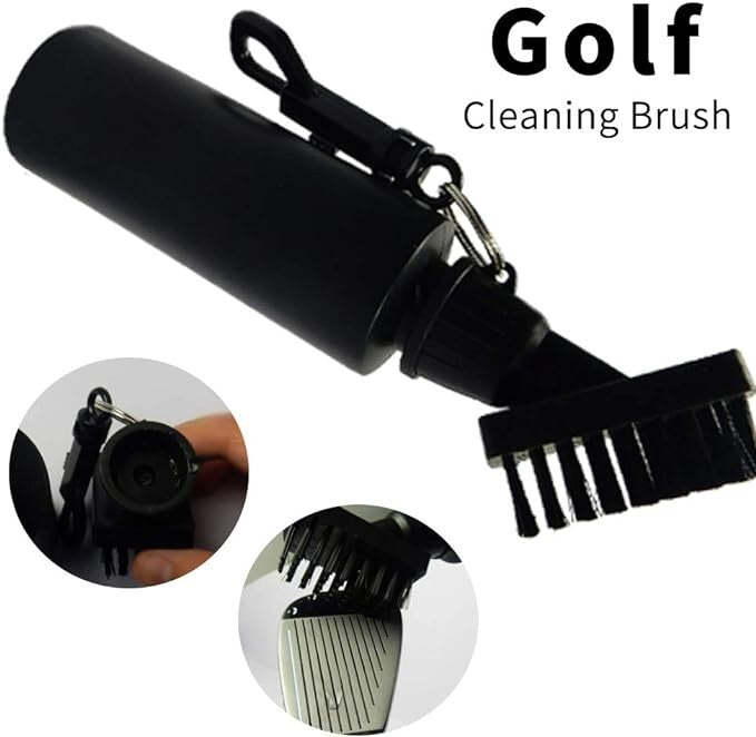 Golf Club Cleaner Brush Groove Cleaner with Water Bottle for Golf Ball Club