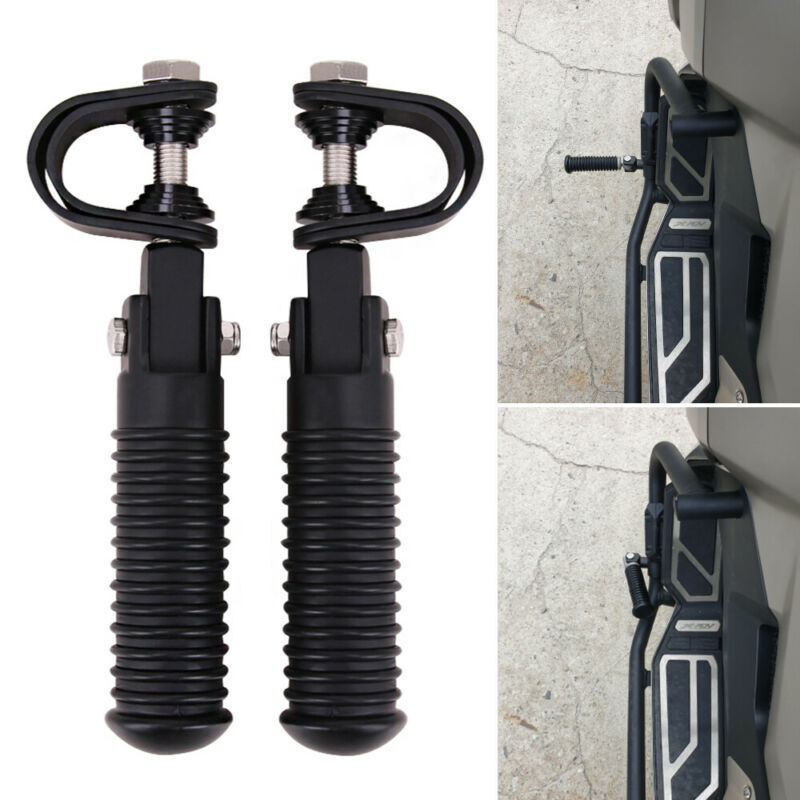 Foot Pegs 1" to 1-1/4" Highway Engine Guard Crash Bar for Harley Touring Kawasak
