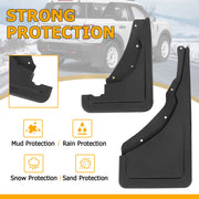 DURAFORCE Front Rear Mud Flaps Splash Guards for Ford Bronco Sport 2021 22 2024 Set of 4