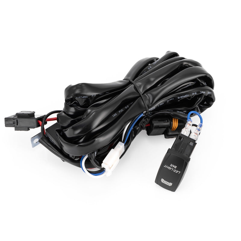 Light Bar Wiring Harness Rocker Switch for 2019-2024 Polaris Ranger XP 1000