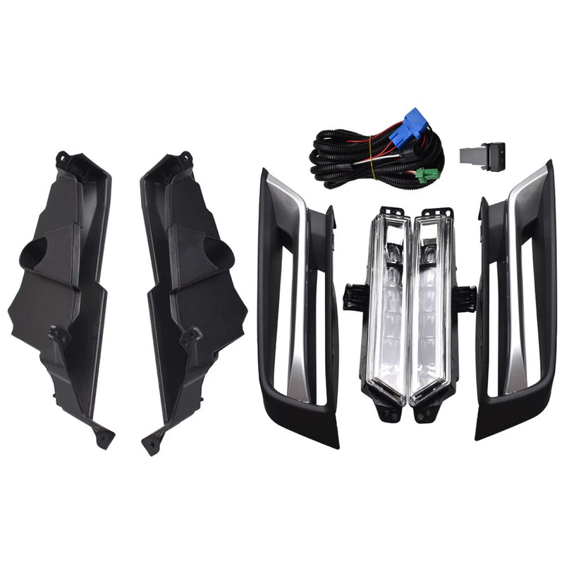 DURAFORCE LED Fog Lights Lamps Set W/DRL Left & Right for Honda HR-V HRV 2022 2023 2024