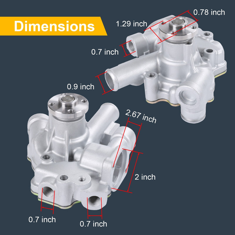 13-2269 Water Pump for Thermo King Tripac APU Evolution TK270 TK370