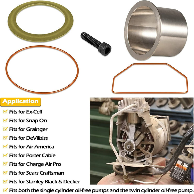 K-0650 Air Compressor Cylinder Sleeve Ring Kit for DeVilbiss for Porter Cable