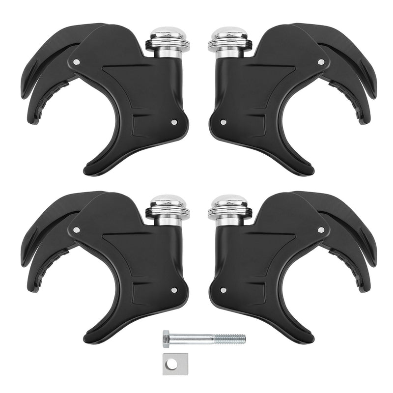 For Harley Dyna Quarter Headlight Fairing Windshield 49mm Clamps