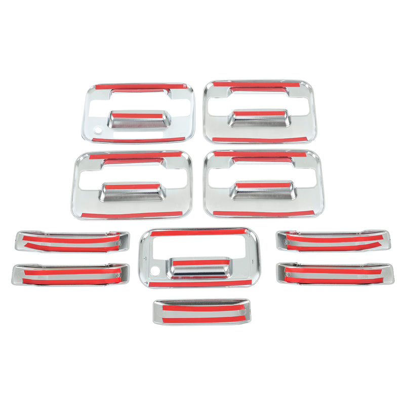 Chrome Door Handle Tailgate Covers With Keypad for Ford F150 2004-2014 4 Door