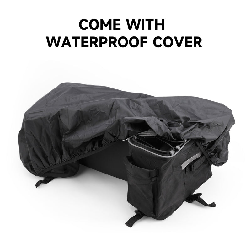 Passenger ATV Storage Bag Rear Seat for Arctic Cat Brute Force Sportsman