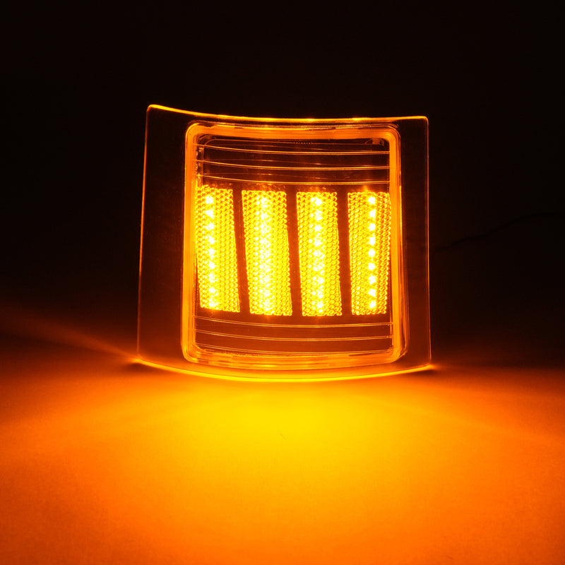 Full LED Clear Corner Side Marker Lights for Chevy C/K 1500 2500 1994-99 4PCS
