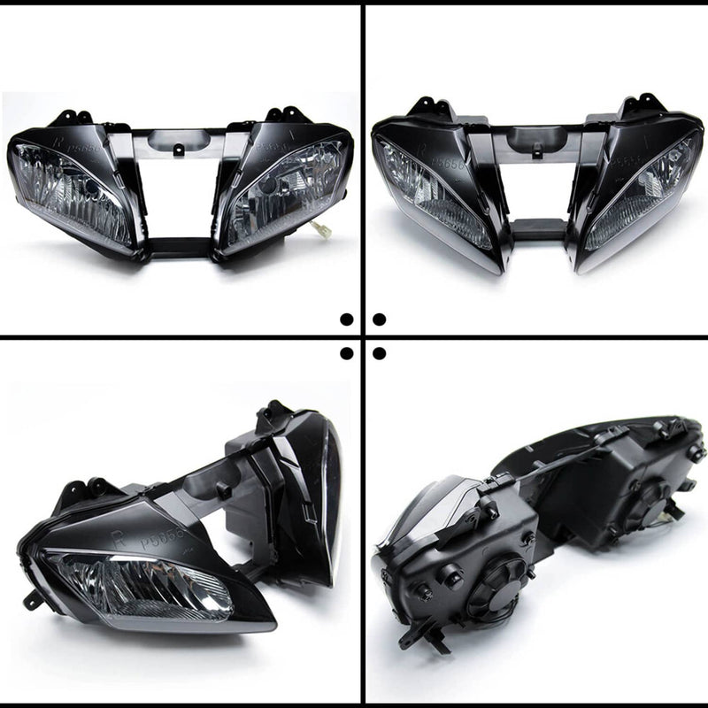 Front Headlight Headlamp for Yamaha YZF R6 YZFR6 2006-2007 Black ABS