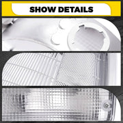 DURAFORCE Clear Corner Lights Bumper Signal Lights for Toyota Pickup 1992-1995 2WD