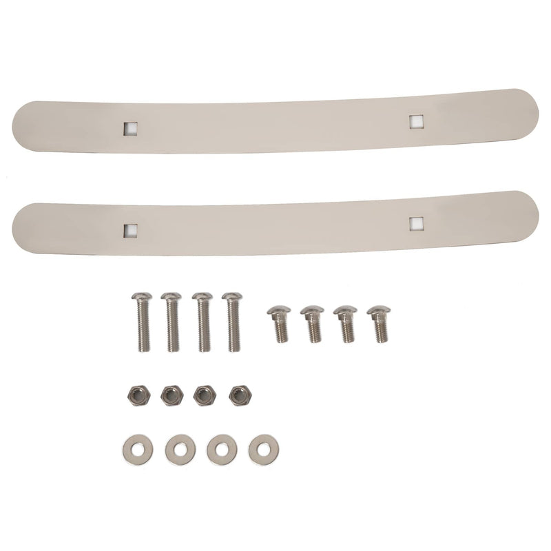 DURAFORCE Silver Front Fender Light Bracket Double JJ Blinker Bar for Peterbilt 389 388