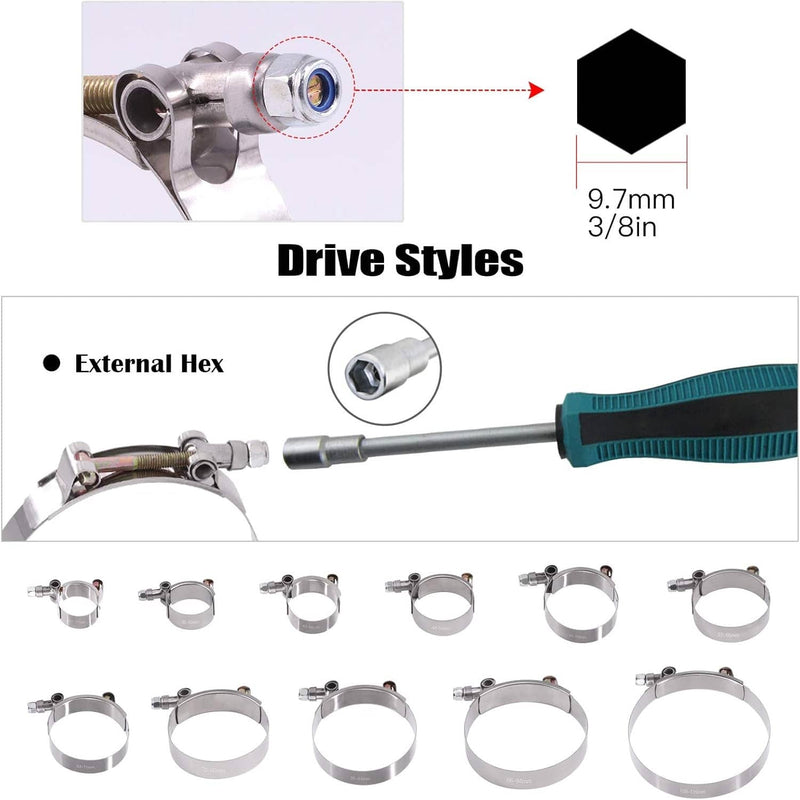2PCS 3" T-Bolt Clamp Silicone Stainless Steel Hose Turbo Intake Intercooler