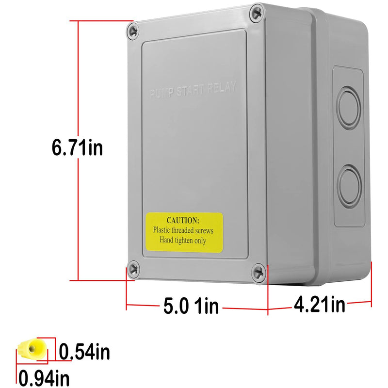 1522 Pump Start Relay for Irrigation Systems 3 HP 110V 220V 24V Coil