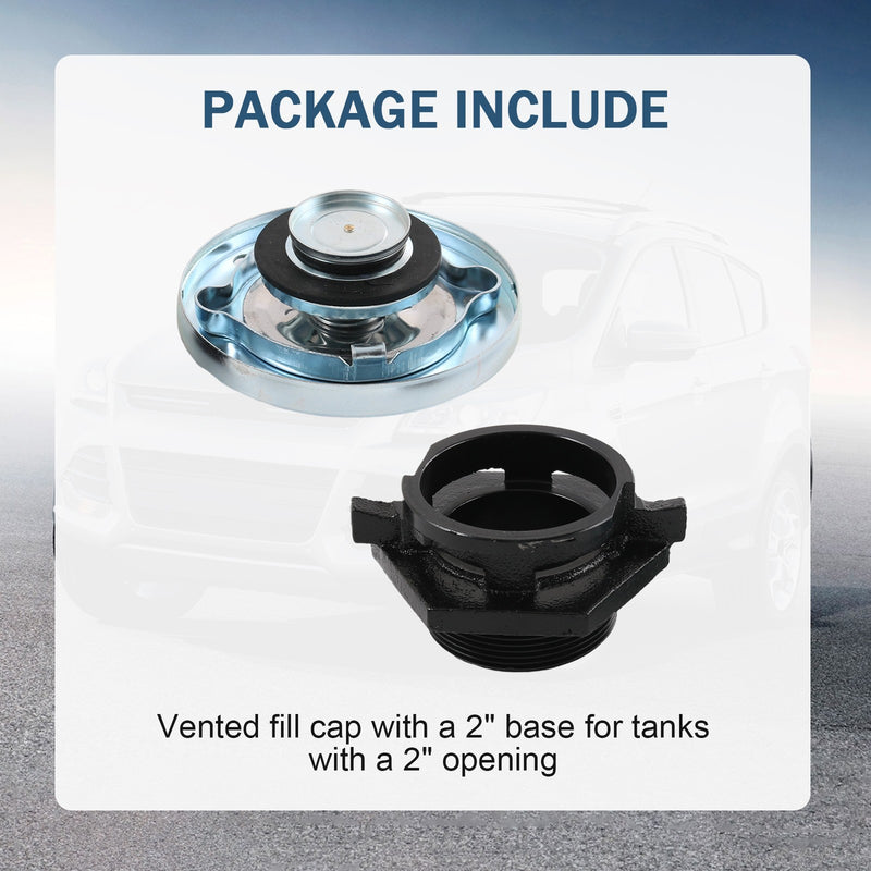 Vented Gas Cap Fuel Transfer Tank Threaded Neck Replacement for Car Truck