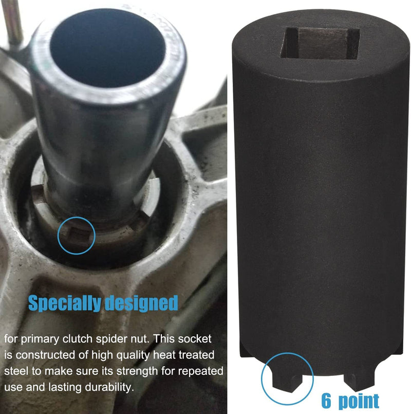 Clutch Spider Nut Socket Tool for Polaris 900 1000 XP RZR Ranger Crew