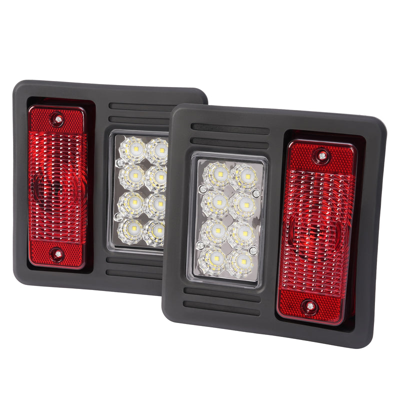 LED Headlight Tail Light Kit 4x for Bobcat Skid Steer Loader