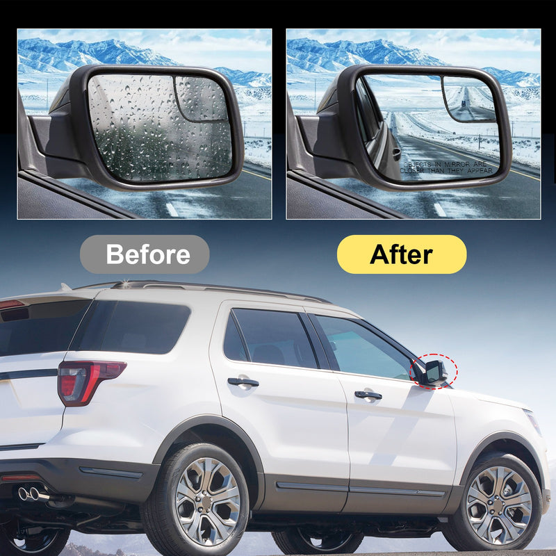 FO1321554 Door Mirror for Ford Explorer 2012-2019 Passenger Black