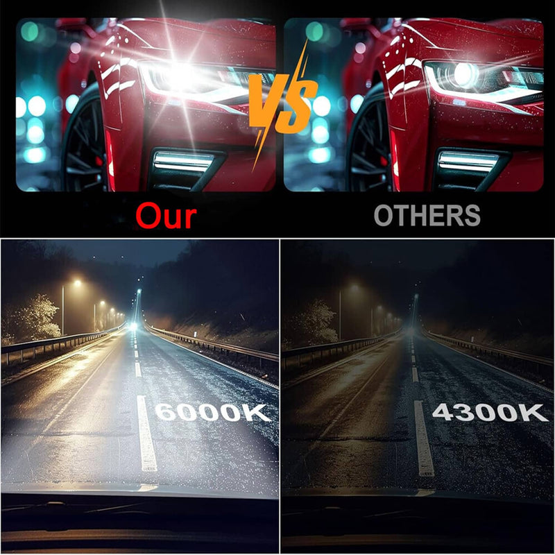 D3S 6000K HID Xenon Headlight Bulbs 66340 66340HBI 42403 42302 Set of 2