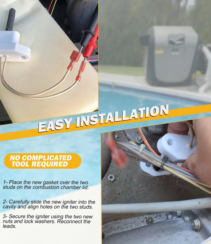 Surface Igniter Kit for Zodiac Jandy JXI 200 260 400 Pool Spa Heater