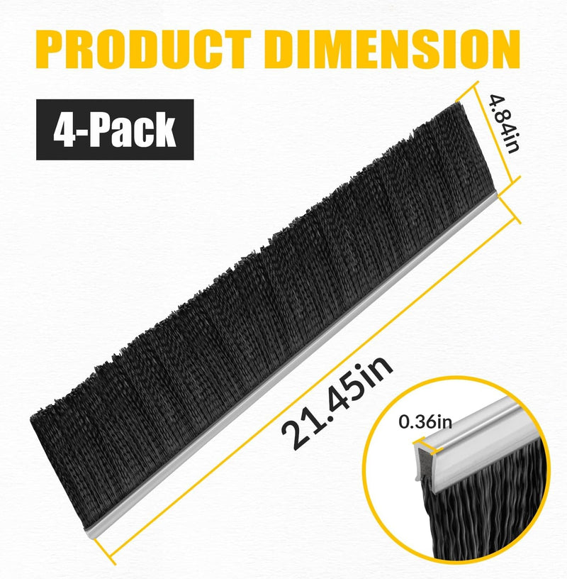 46780 Lawn Sweeper Brush 21" for Agri-Fab 42" Tow Behind Sweeper 4 Pieces