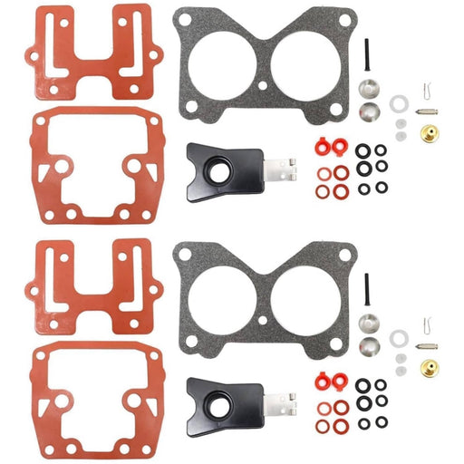 DURAFORCE Carburetor Rebuild Kit for Johnson Evinrude V6 155 175 185 200 235 HP 2 Pcs