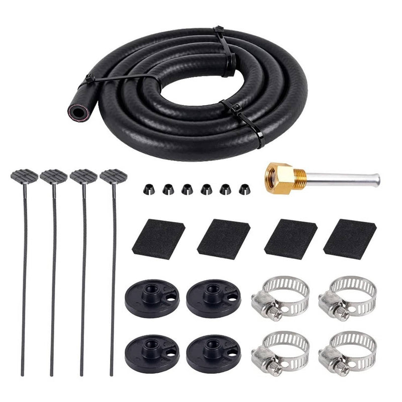 10 Rows Universal Aluminum Remote Transmission Oil Cooler Radiator Converter Kit
